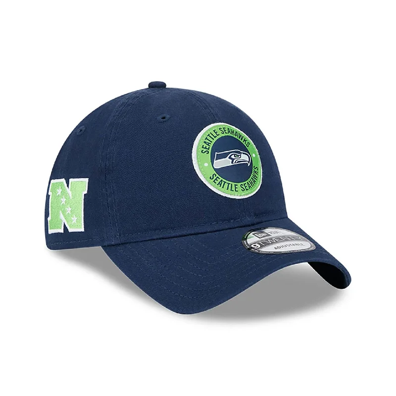 Seattle Seahawks NFL Sideline 2024 Dark Blue 9TWENTY Adjustable Cap