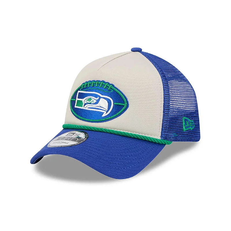 Seattle Seahawks NFL Sideline 2024 Historic Blue 9FORTY A-Frame Adjustable Cap