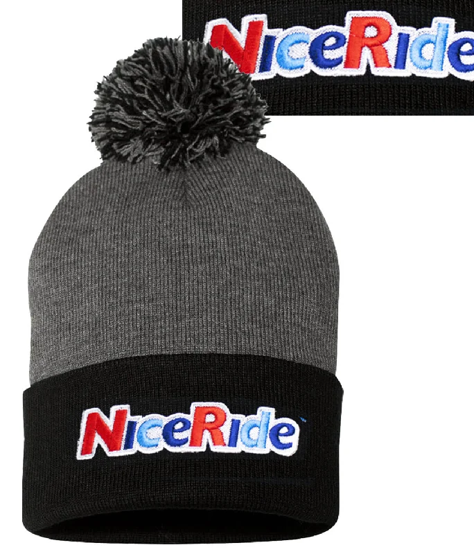 "Smile" Puff Beanie