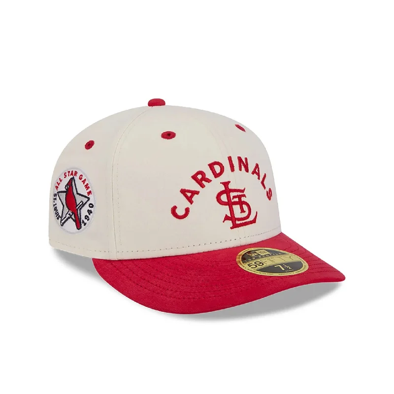 St. Louis Cardinals Vintage Stack White Low Profile 59FIFTY Fitted Cap