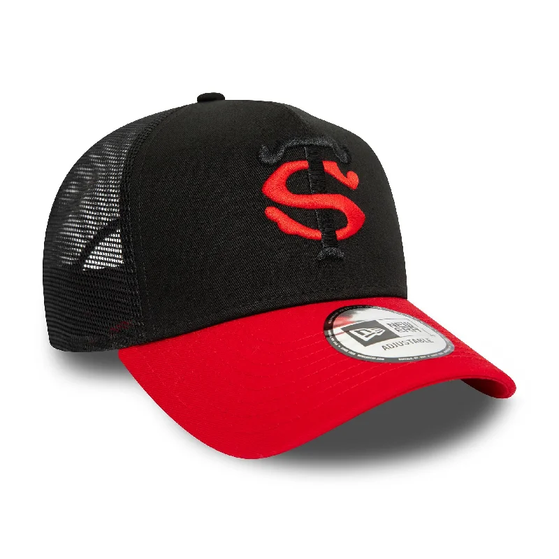 Stade Toulousain Youth Core Black E-Frame Trucker Cap