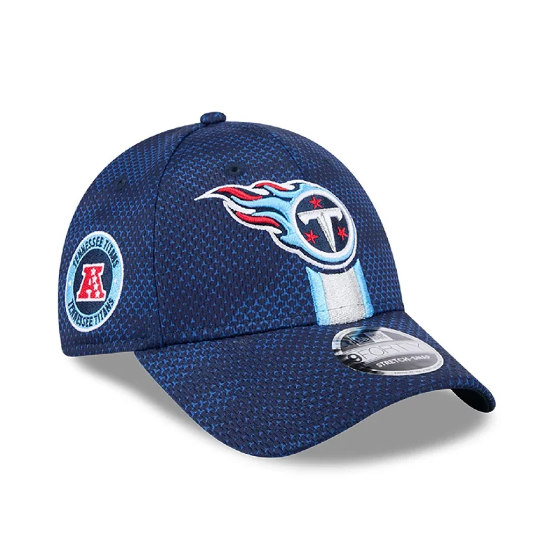 Tennessee Titans NFL Sideline 2024 Dark Blue 9FORTY Stretch Snap Cap