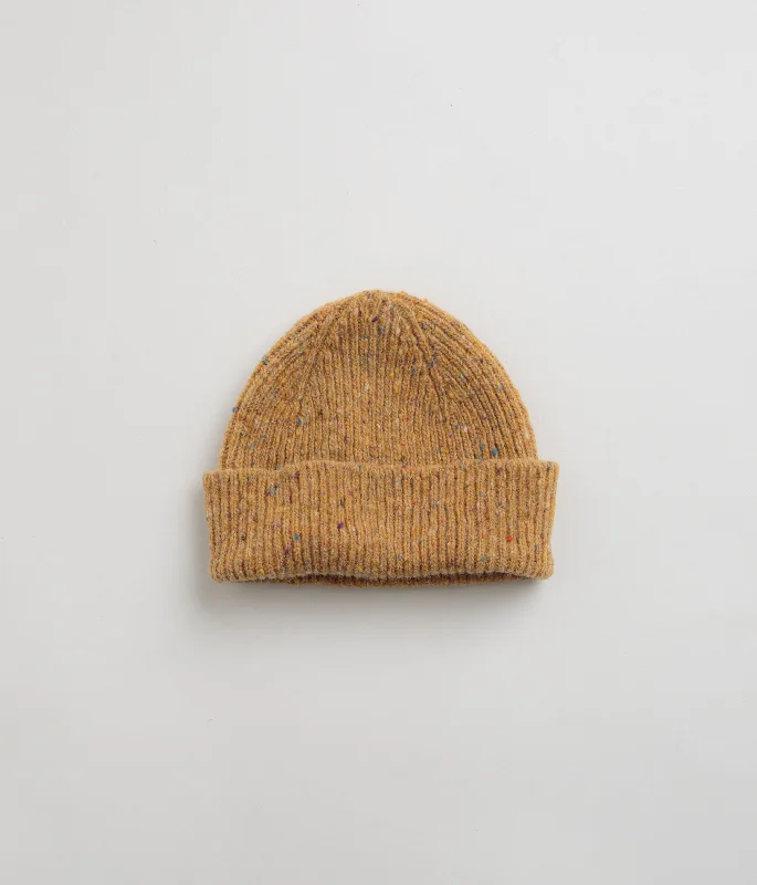 Uskees 4003 Speckled Donegal Wool Beanie - Butterscotch