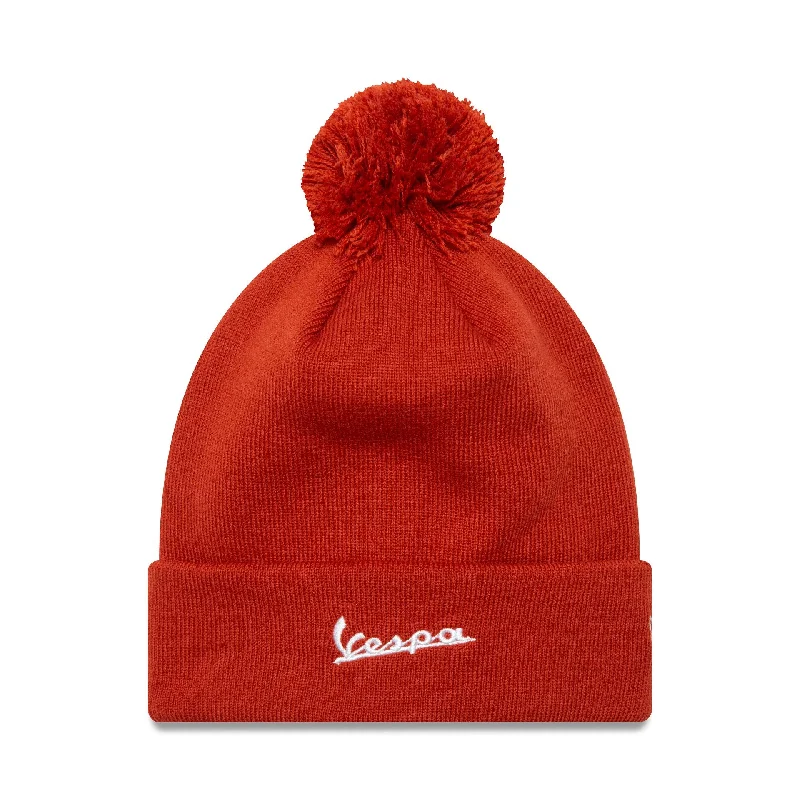 Vespa Seasonal Copper Bobble Knit Beanie Hat